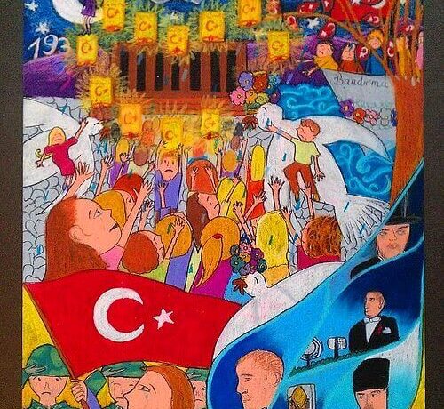 10 Kasım Resmi Nasıl Çizilir