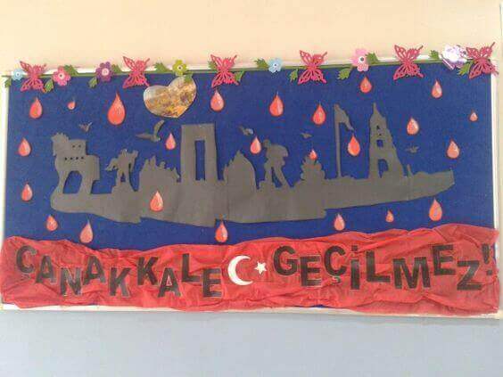 18 Mart Çanakkale Zaferi Pano Çalışmaları