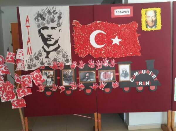29 Ekim Cumhuriyet Bayramı Pano Çalışmaları Örnekleri
