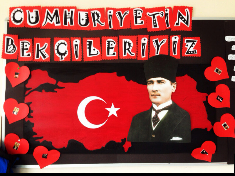 29 Ekim Cumhuriyet Bayramı Pano Çalışmaları Örnekleri