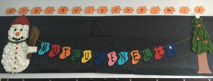 Yeni Yıl Pano Çalışmaları, Örnekleri ve Okul Pano Etkinlikleri, Yeni Yılı Karşılama Heyecanı
