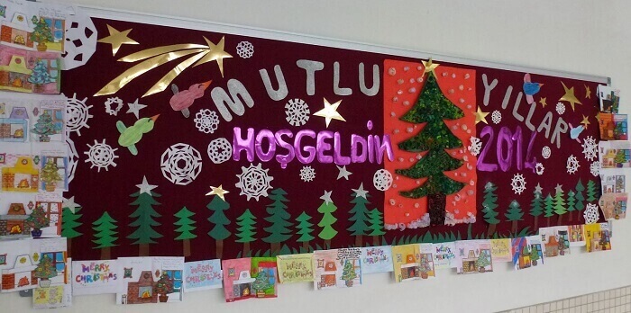 Yeni Yıl Pano Çalışmaları, Örnekleri ve Okul Pano Etkinlikleri, Yeni Yılı Karşılama Heyecanı