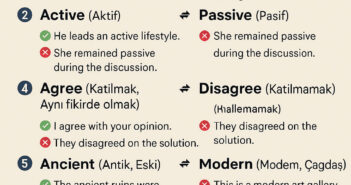 a ingilizce zıt anlamlı