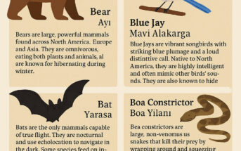 b ingilizce hayvanlar